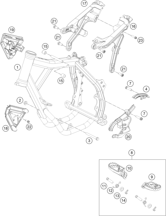 Explosionsgrafik RAHMEN