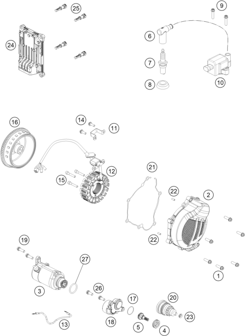 Explosionsgrafik ZÜNDANLAGE