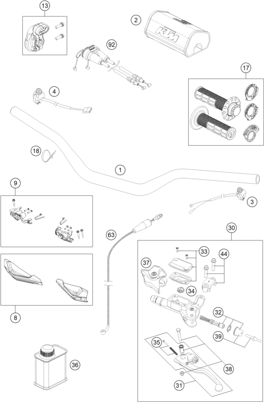 Explosionsgrafik LENKER, ARMATUREN