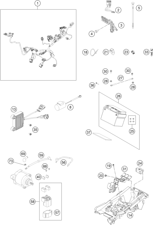 Explosionsgrafik KABELSTRANG