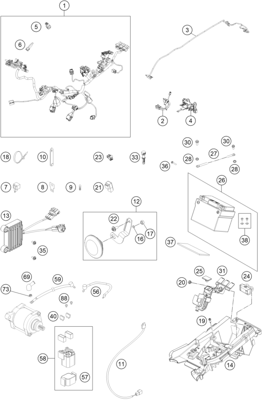 Explosionsgrafik KABELSTRANG