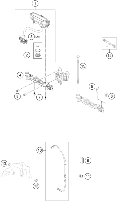 Explosionsgrafik INSTRUMENTE / SCHLOSSSYSTEM