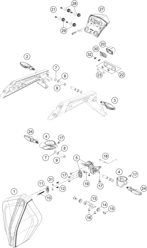 Explosionsgrafik LICHTANLAGE