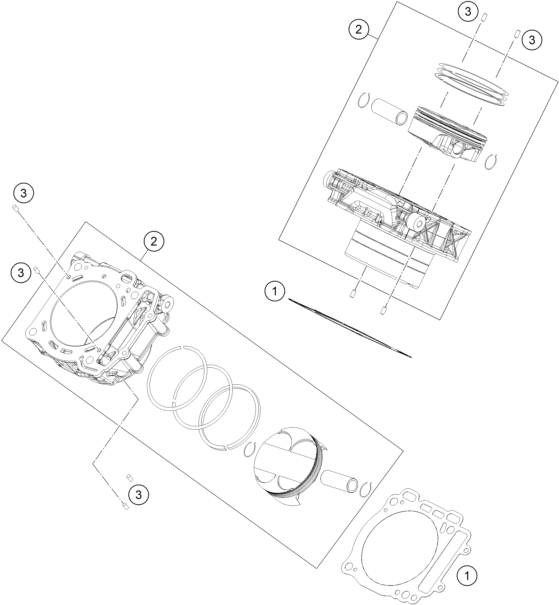 Explosionsgrafik ZYLINDER
