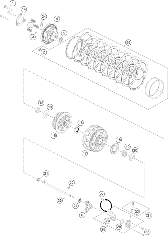 Explosionsgrafik KUPPLUNG