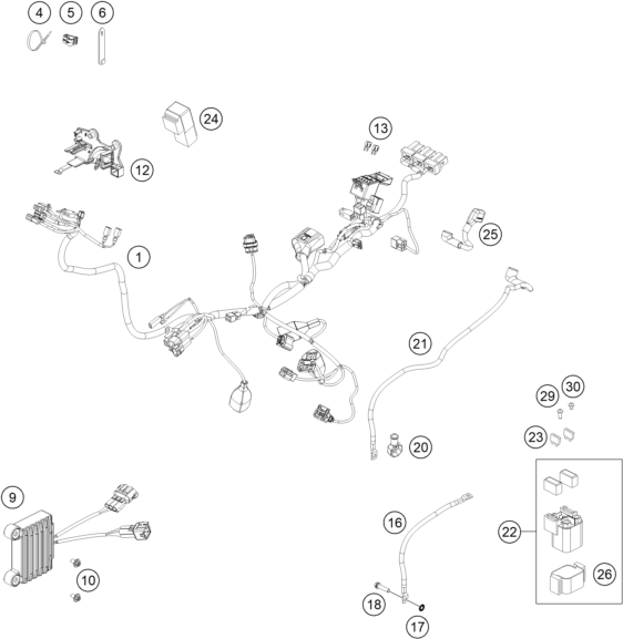 Explosionsgrafik KABELSTRANG
