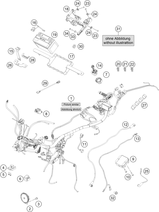 Explosionsgrafik KABELSTRANG
