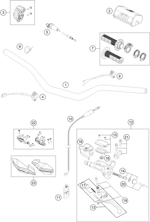 Explosionsgrafik LENKER, ARMATUREN