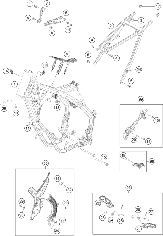 Explosionsgrafik RAHMEN