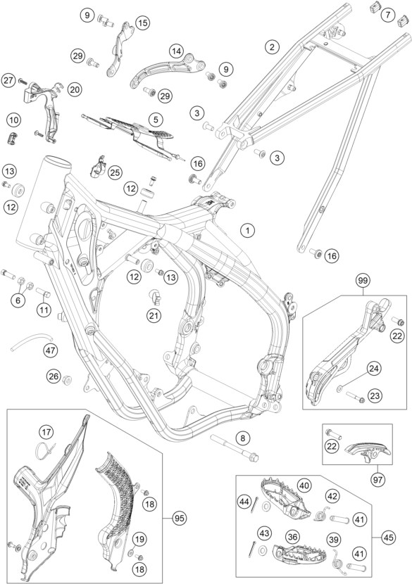 Explosionsgrafik RAHMEN