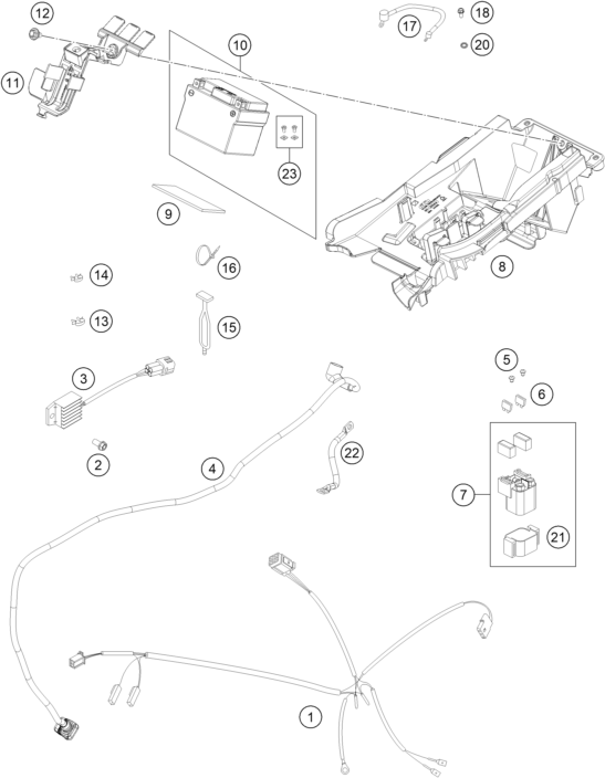 Explosionsgrafik KABELSTRANG