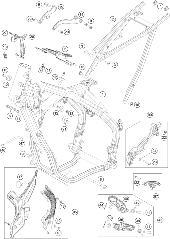 Explosionsgrafik RAHMEN