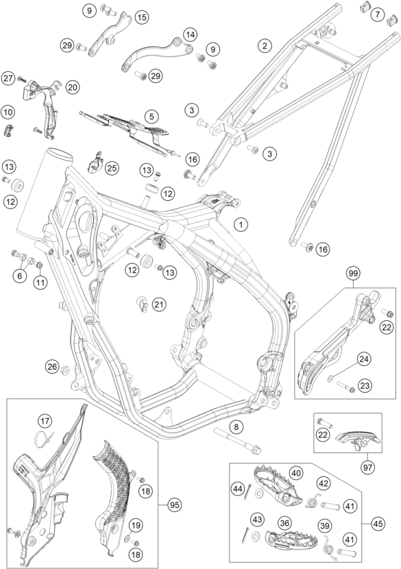 Explosionsgrafik RAHMEN