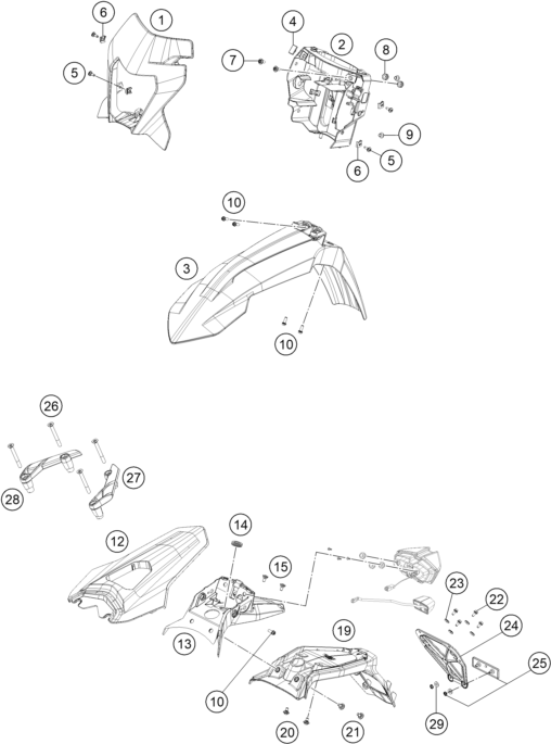Explosionsgrafik MASKE, KOTFLÜGEL