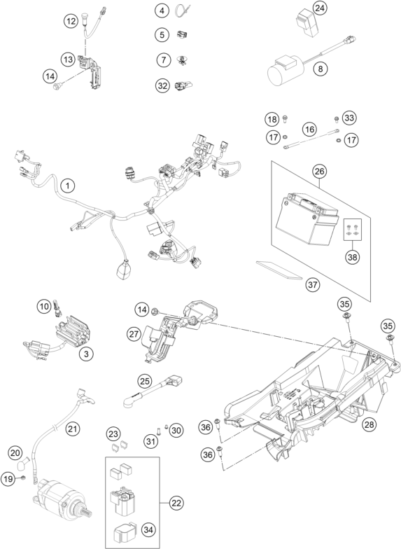 Explosionsgrafik KABELSTRANG