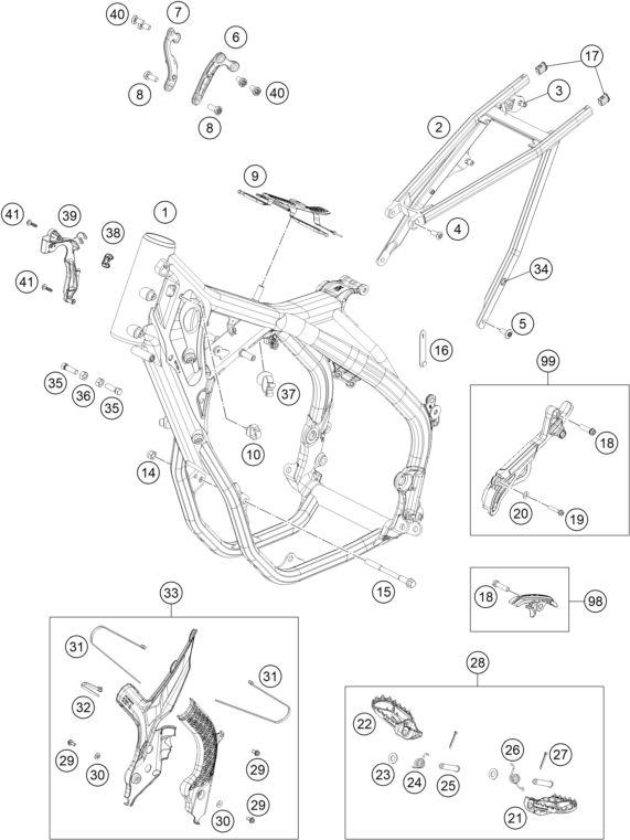 Explosionsgrafik RAHMEN