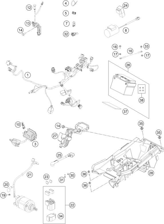 Explosionsgrafik KABELSTRANG
