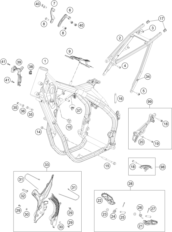 Explosionsgrafik RAHMEN
