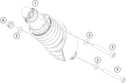 Explosionsgrafik FEDERBEIN