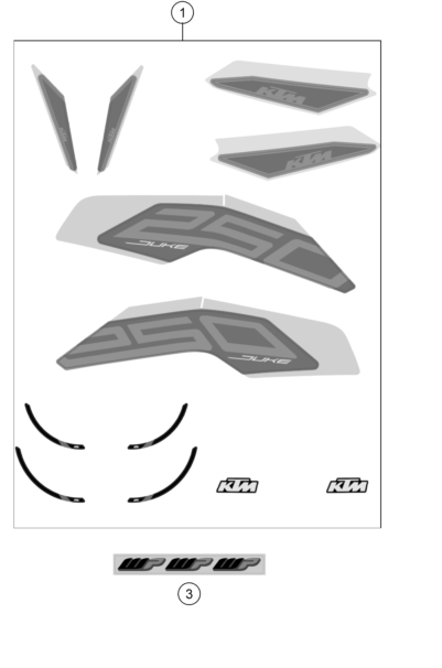 Explosionsgrafik DEKOR