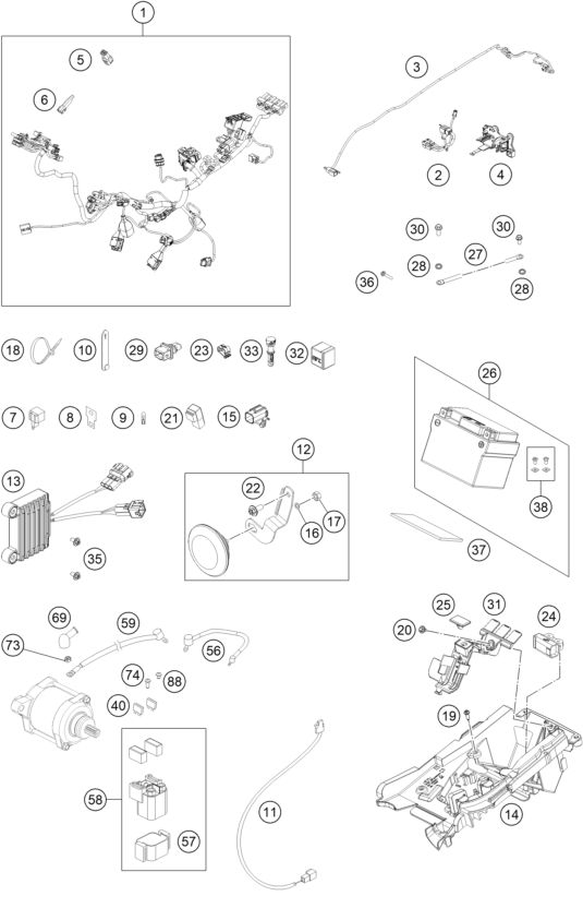 Explosionsgrafik KABELSTRANG
