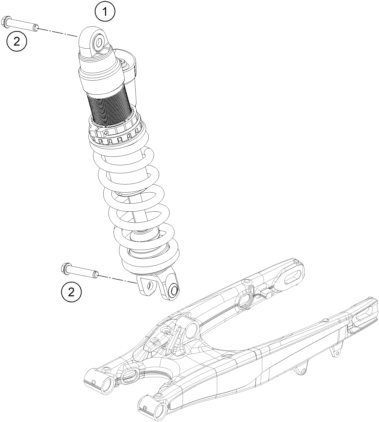 Explosionsgrafik FEDERBEIN