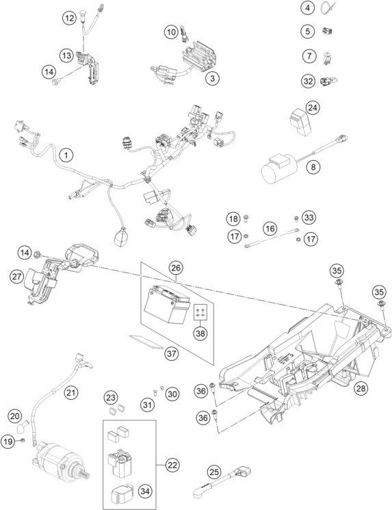 Explosionsgrafik KABELSTRANG
