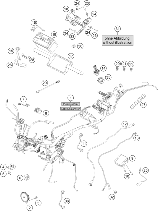 Explosionsgrafik KABELSTRANG
