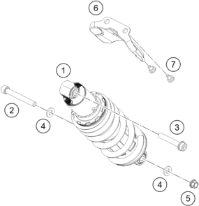 Explosionsgrafik FEDERBEIN