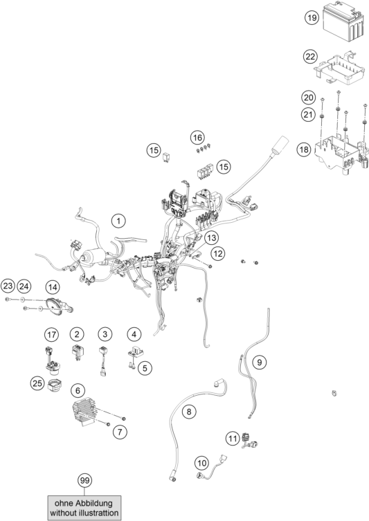 Explosionsgrafik KABELSTRANG