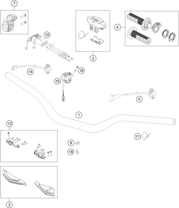 Explosionsgrafik LENKER, ARMATUREN