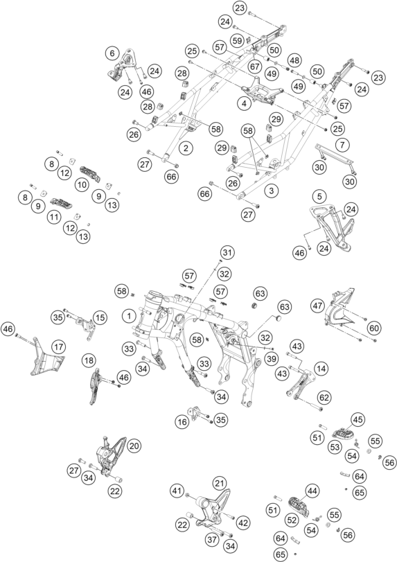 Explosionsgrafik RAHMEN