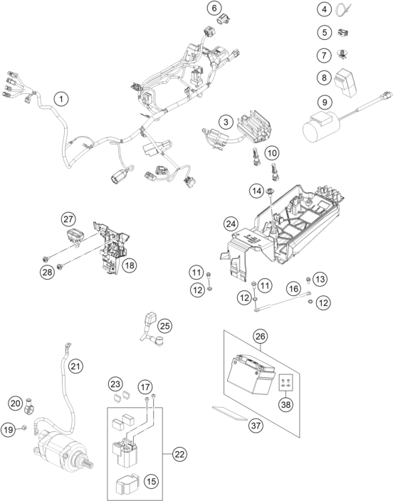 Explosionsgrafik KABELSTRANG