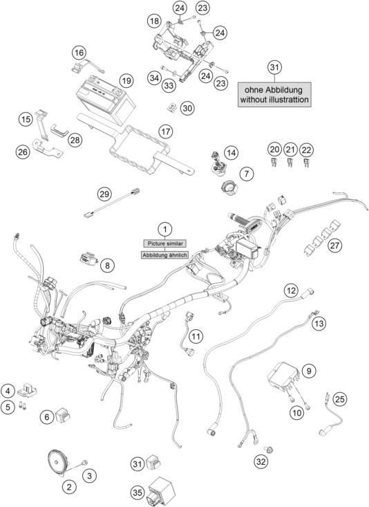 Explosionsgrafik KABELSTRANG
