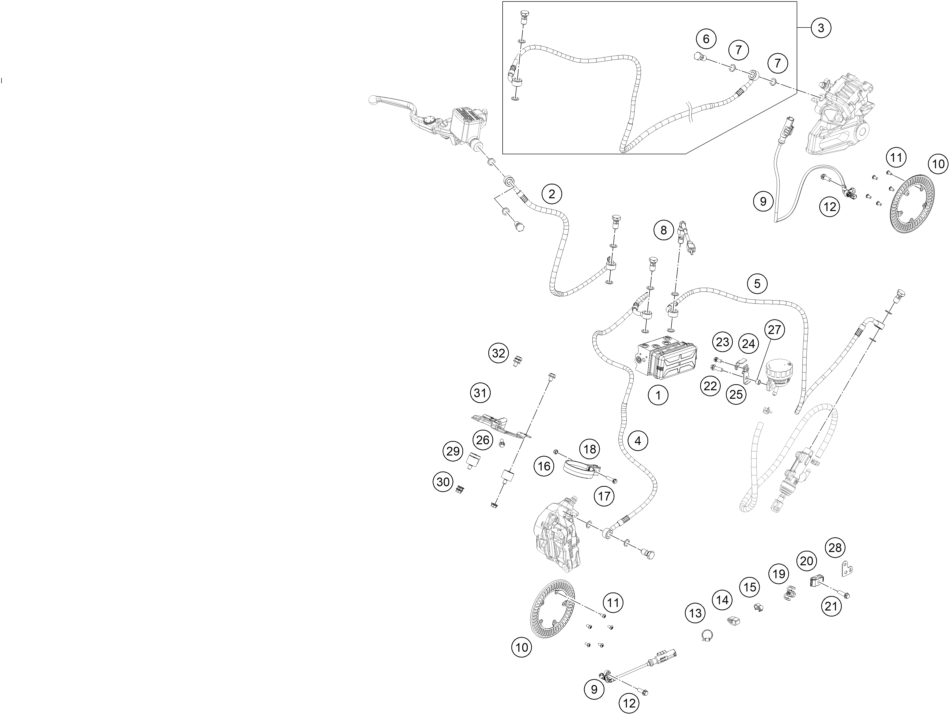 Explosionsgrafik ABS