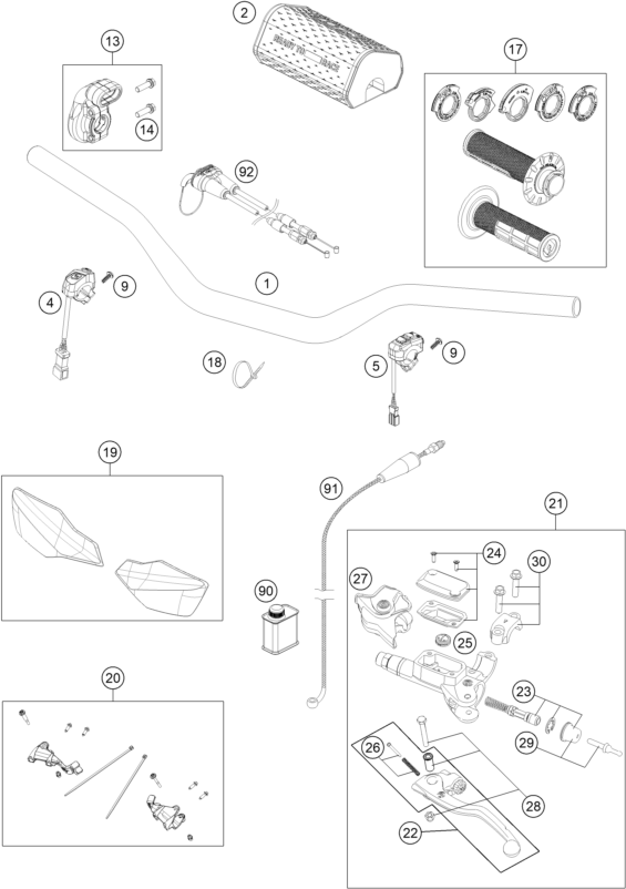 Explosionsgrafik LENKER, ARMATUREN
