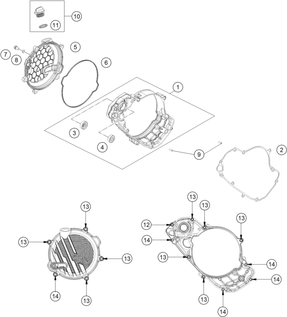 Explosionsgrafik KUPPLUNGSDECKEL