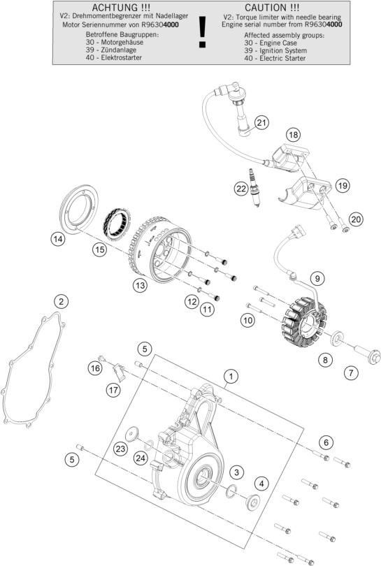 Explosionsgrafik ZÜNDANLAGE