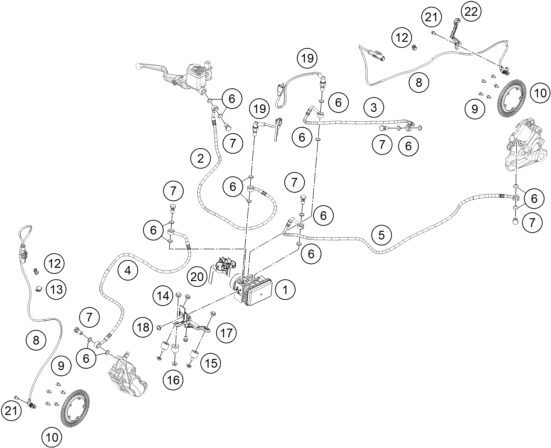 Explosionsgrafik ABS