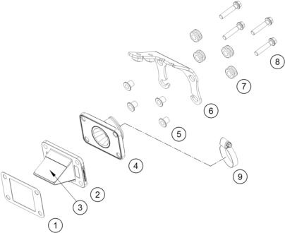 Explosionsgrafik MEMBRANGEHÄUSE