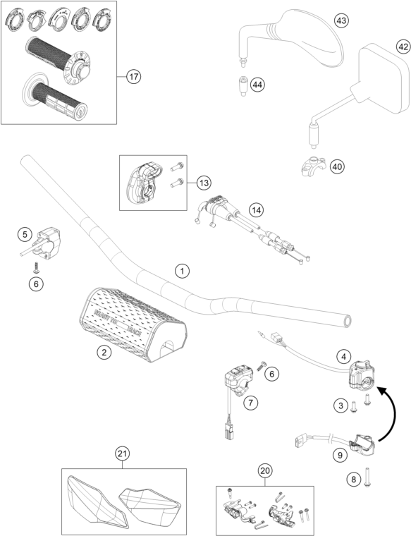 Explosionsgrafik LENKER, ARMATUREN