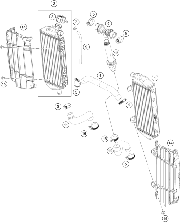 Explosionsgrafik KÜHLSYSTEM