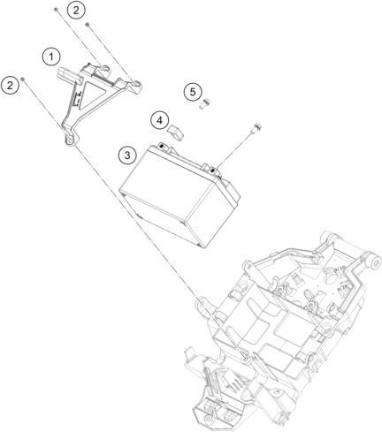 Explosionsgrafik BATTERIE