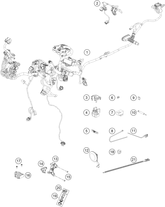 Explosionsgrafik KABELSTRANG