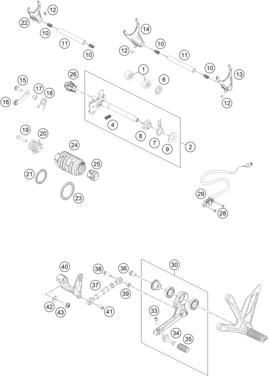 Explosionsgrafik SCHALTUNG