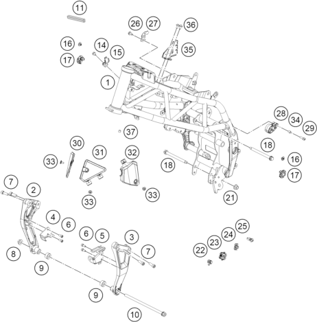 Explosionsgrafik RAHMEN