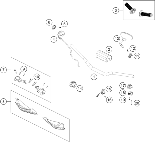 Explosionsgrafik LENKER, ARMATUREN