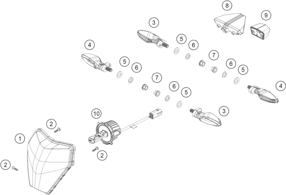 Explosionsgrafik LICHTANLAGE