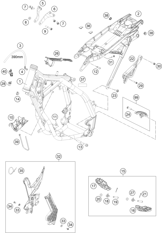Explosionsgrafik RAHMEN