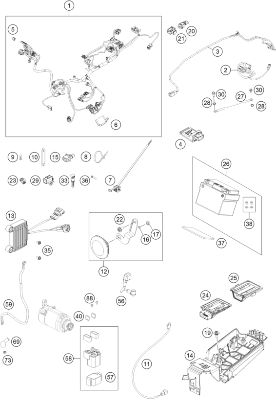 Explosionsgrafik KABELSTRANG